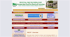 Desktop Screenshot of kscst.org.in