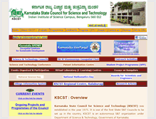 Tablet Screenshot of kscst.org.in